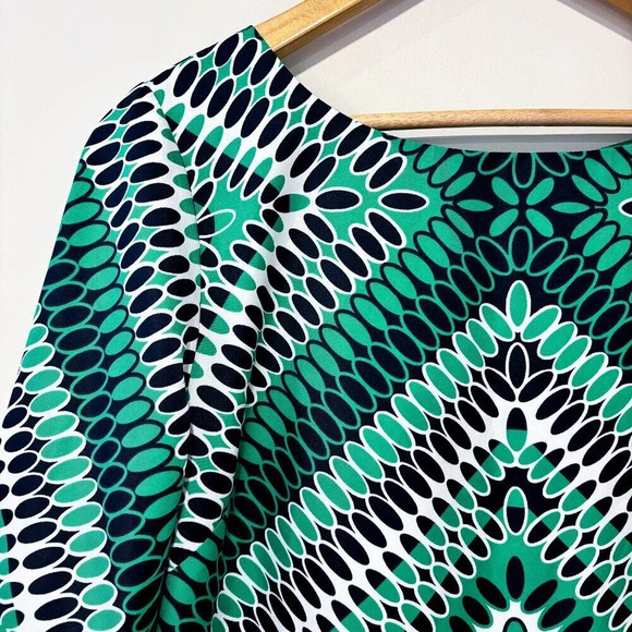 BANANA REPUBLIC Navy and green dress - Picture 2 of 7